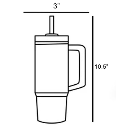 Gingerbread Holiday 40oz Stainless Steel Tumbler