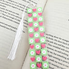 Green Hearts & Flowers Gingham