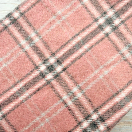 Pink Plaid Oversized Shirt Jacket