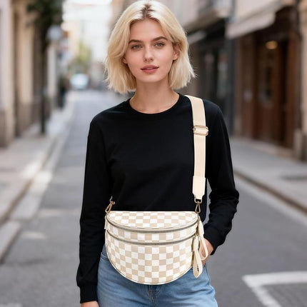 That Girl Checkered Bum Bag
