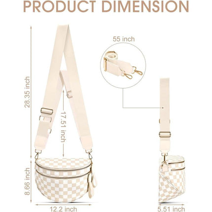 That Girl Checkered Bum Bag